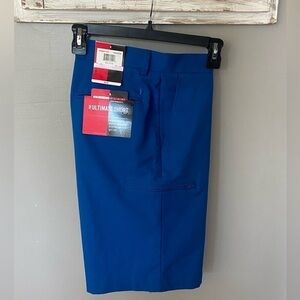 Grand Slam Performance Mens Blue The Ultimate Golf Shorts Flat Front Sz 32 New